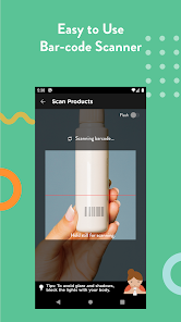 Think Dirty barcode scanner screen