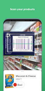 Yuka scan result interface